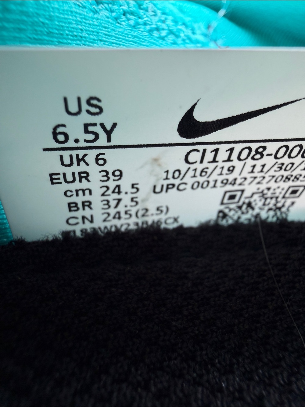 Nike Air Max 270 Extreme Black Laser Orange GS Youth Size 6.5Y Running Shoes - Picture 10 of 10